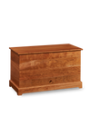 Blanket Chest with bottom drawer in cherry wood from Chilton Furniture of Maine