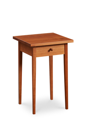 Simple Shaker style square side table in cherry