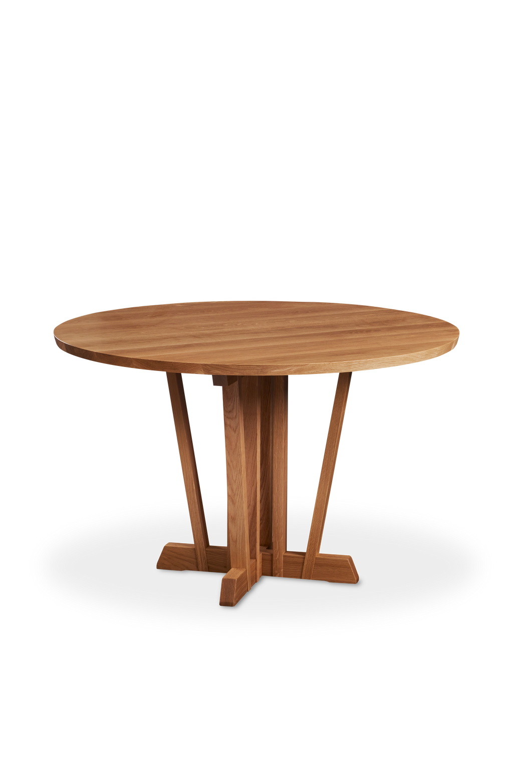 Rigby pedestal table from Chilton Furniture in white oak wood